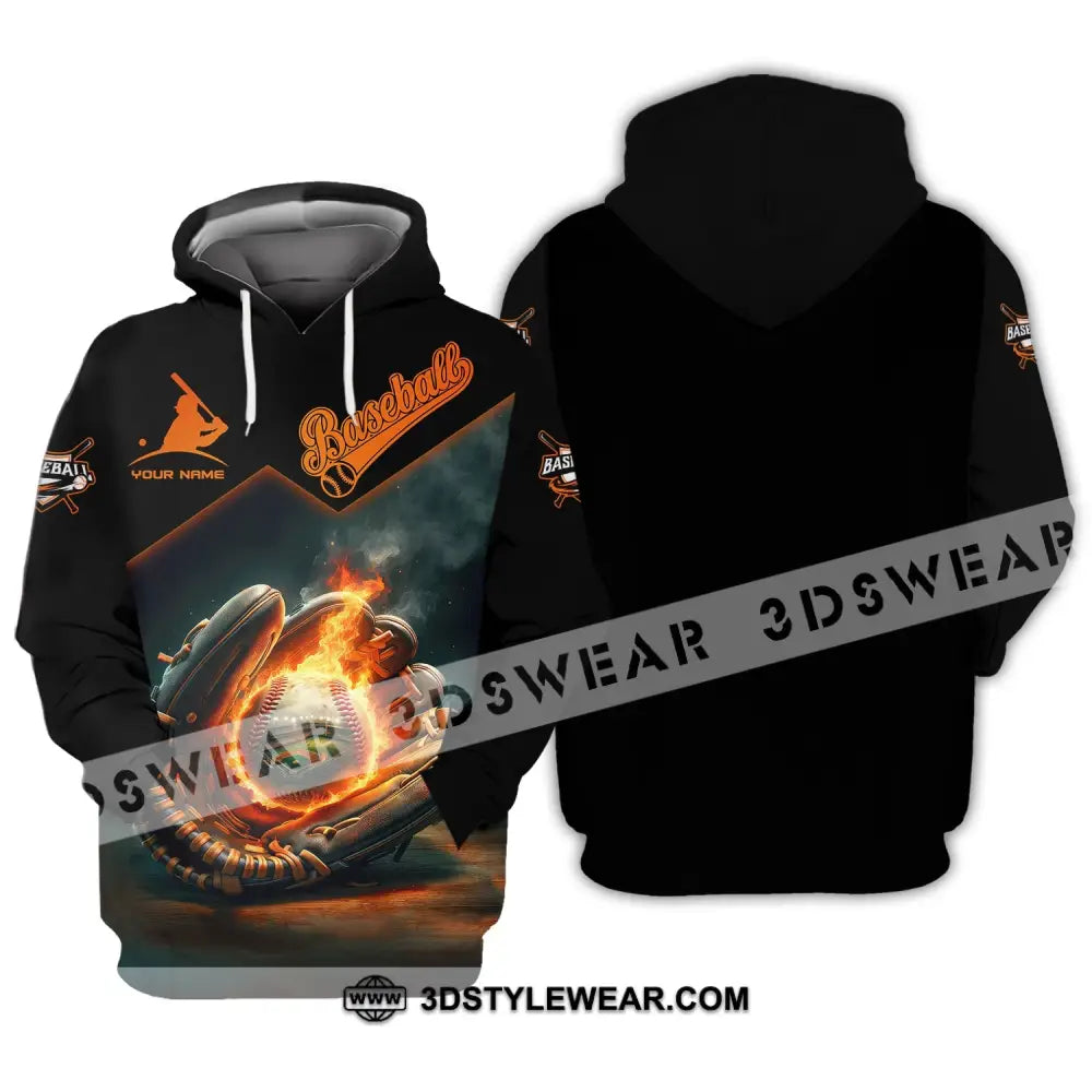 Man Shirt Custom Name Baseball Team T-Shirt Gift For Players Hoodie / S