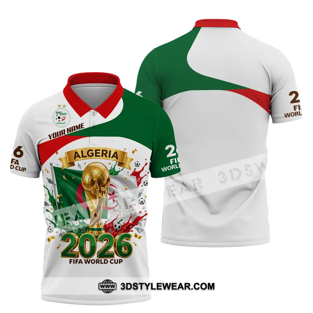 Unisex Shirt - Custom Algeria World Cup 2026 3D Shirt - Polo Shirt / S - T-shirt