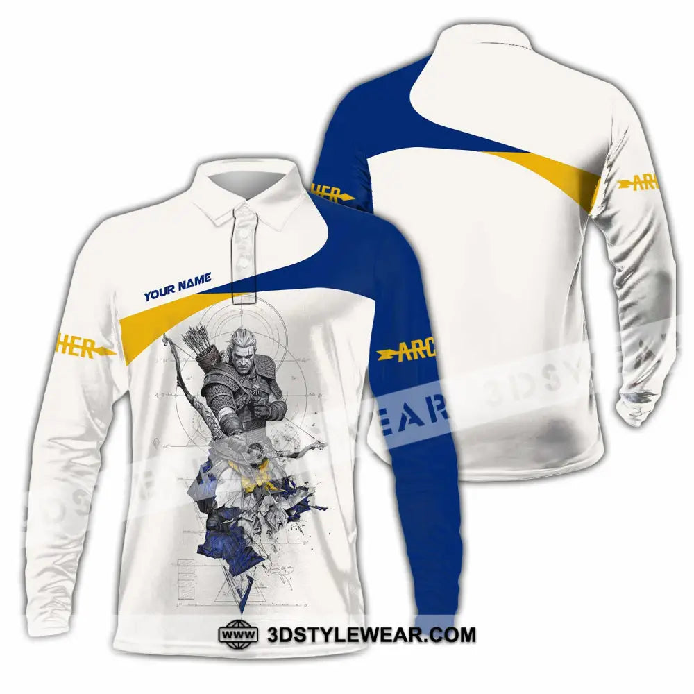 Unisex Shirt - Custom Archery Shirt - Long Sleeve Polo / S - T-shirt