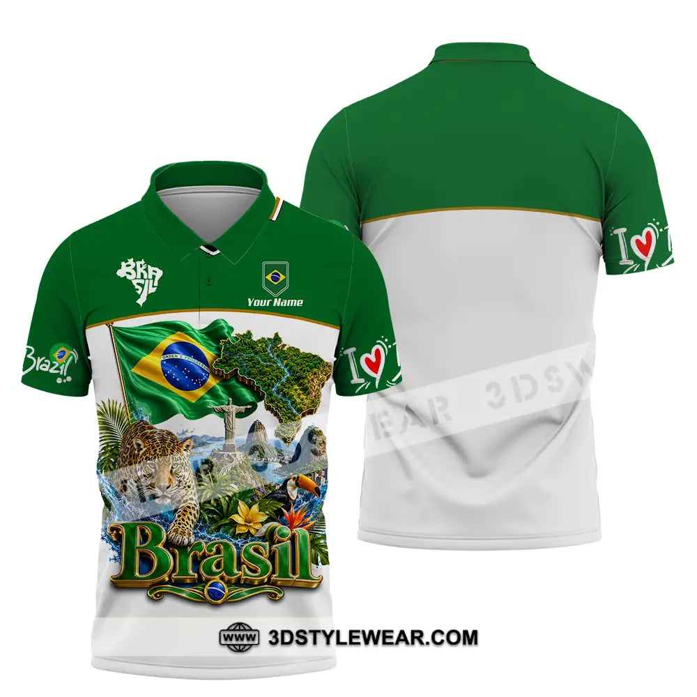 Unisex Shirt - Custom Brasil Shirt - Polo Shirt / S - T-shirt