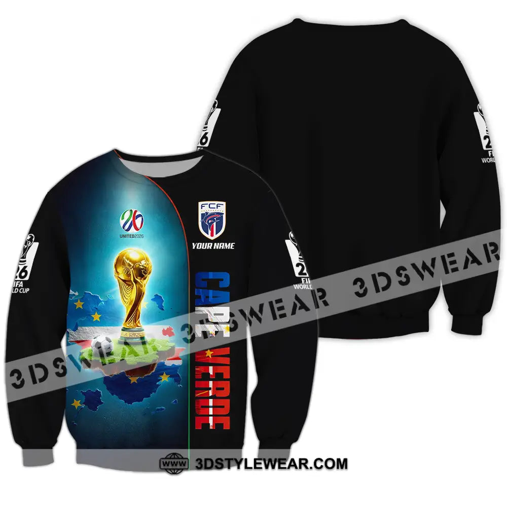 Unisex Shirt - Custom Cape Verde World Cup 2026 3D Shirt - Long Sleeve / S - T-shirt