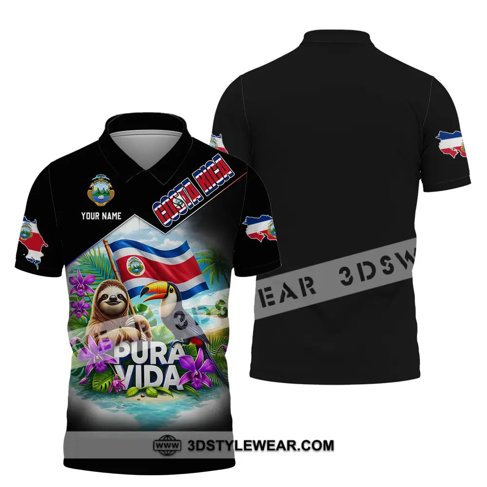 Unisex Shirt - Custom Costa Rica 3D Shirt Polo Shirt / S T-shirt