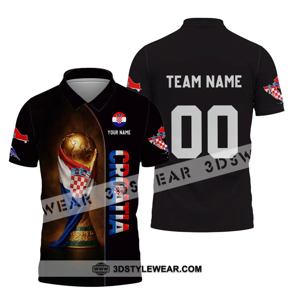 Unisex Shirt - Custom Croatia 3D Shirt Polo Shirt / S T-shirt