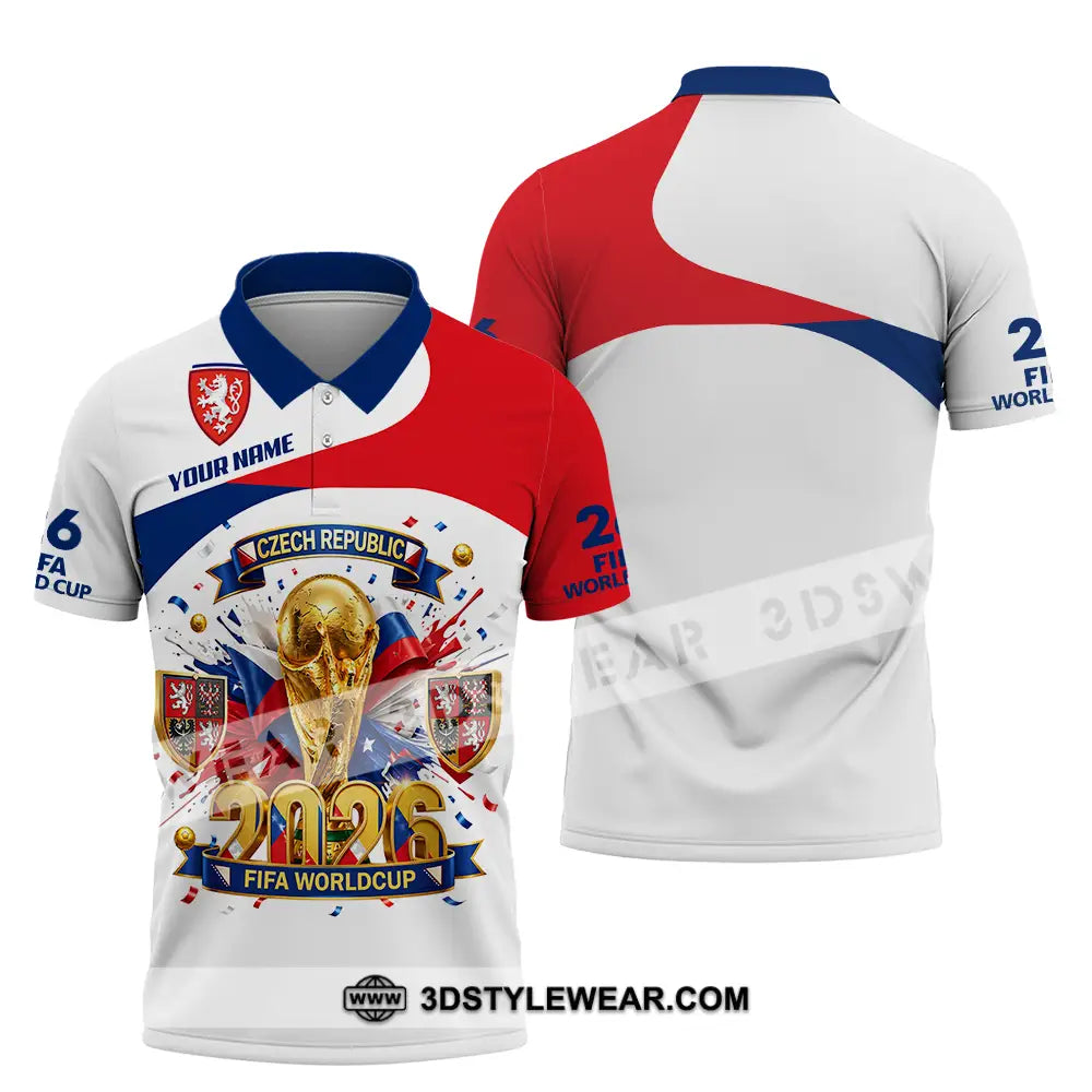 Unisex Shirt - Custom Czech Republic World Cup 2026 3D Shirt - Polo Shirt / S - T-shirt