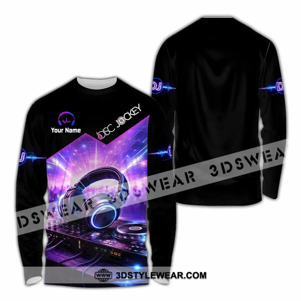 Unisex Shirt - Custom Disc Jockey Shirt - Long Sleeve Shirt / S - T-shirt