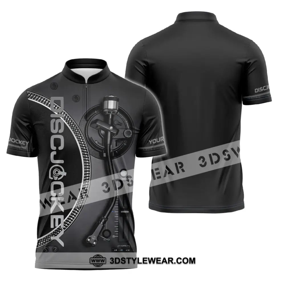 Unisex Shirt - Custom Disc Jockey Shirt - Zipper Polo Shirt / S - T-shirt