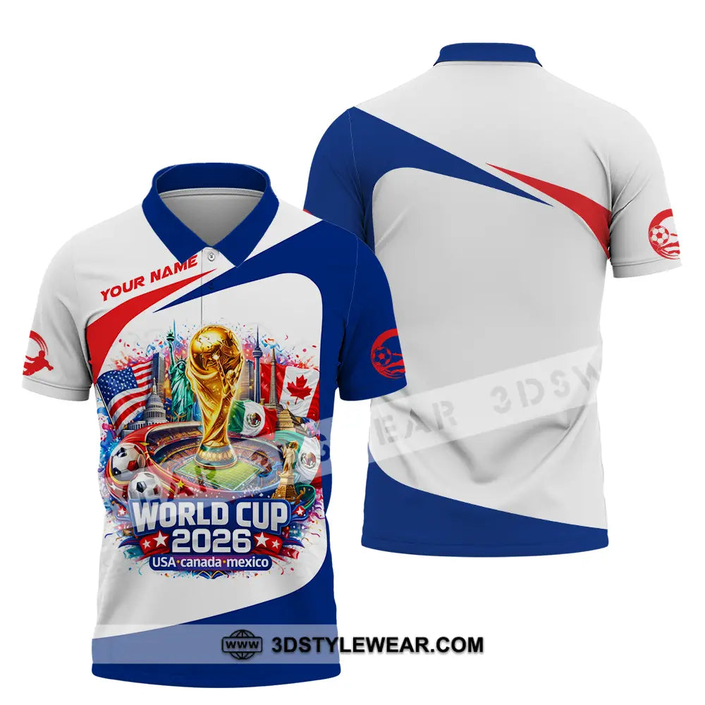 Unisex Shirt - Custom FIFA World Cup 2026 3D Shirt Polo Shirt / S T-shirt