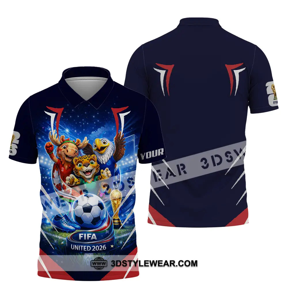 Unisex Shirt - Custom FIFA World Cup 2026 3D Shirt Polo Shirt / S T-shirt