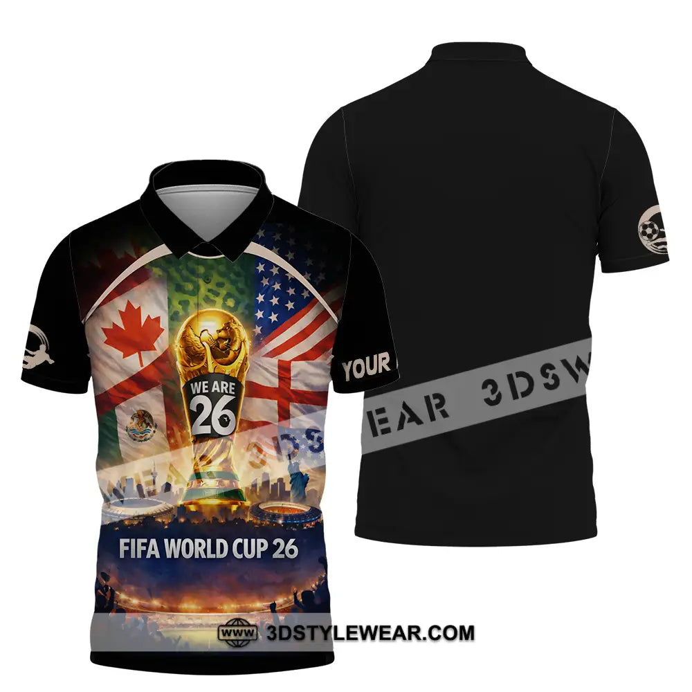 Unisex Shirt - Custom FIFA World Cup 2026 3D Shirt Polo Shirt / S T-shirt