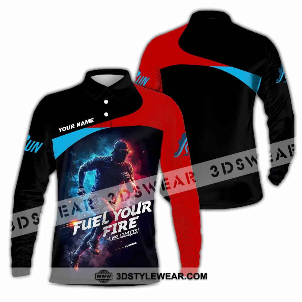 Unisex Shirt - Custom Fuel Your Fire 3D Shirt - Long Sleeve Polo / S - T-shirt