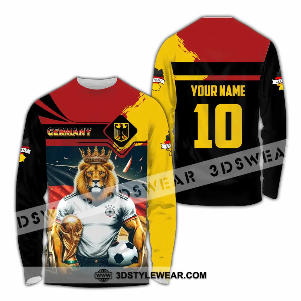 Unisex Shirt - Custom Germany 3D Shirt Long Sleeve Shirt / S T-shirt