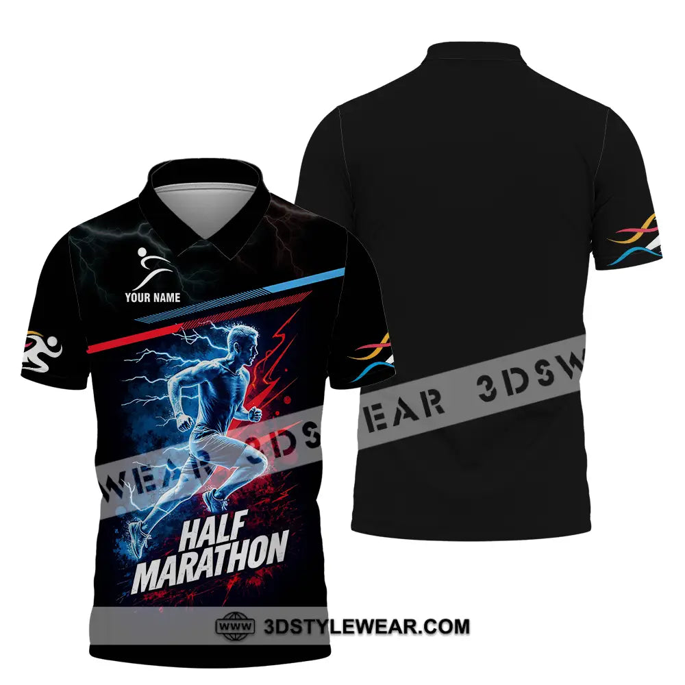 Unisex Shirt - Custom Half Marathon 3D Shirt - Polo Shirt / S - T-shirt