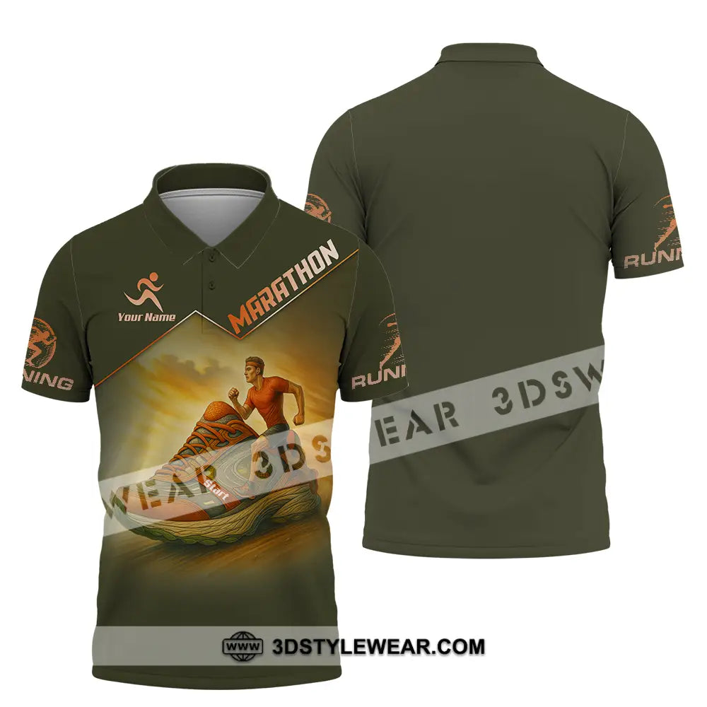 Unisex Shirt - Custom Marathon Running Lover Sport Shirt - Polo Shirt / S - T-shirt