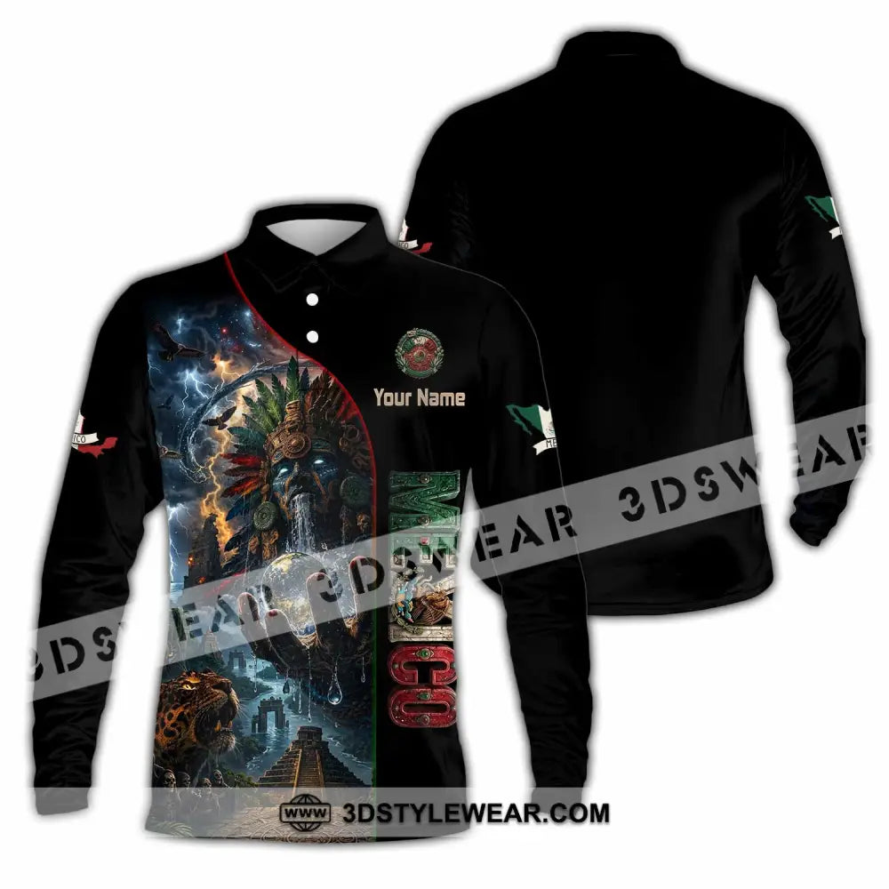 Unisex Shirt - Custom Mexico Shirt - Long Sleeve Polo / S - T-shirt