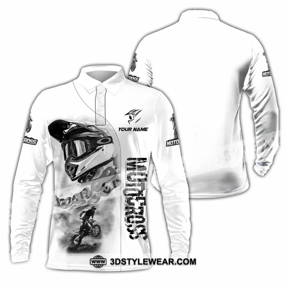 Unisex Shirt - Custom Motocross Shirt - Long Sleeve Polo / S - T-shirt