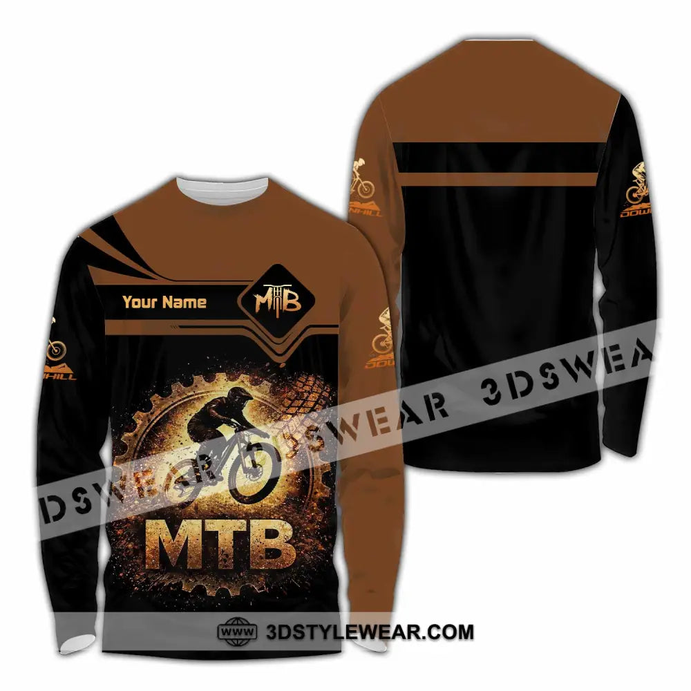 Unisex Shirt - Custom Mountain Bike Shirt - Long Sleeve Shirt / S - T-shirt
