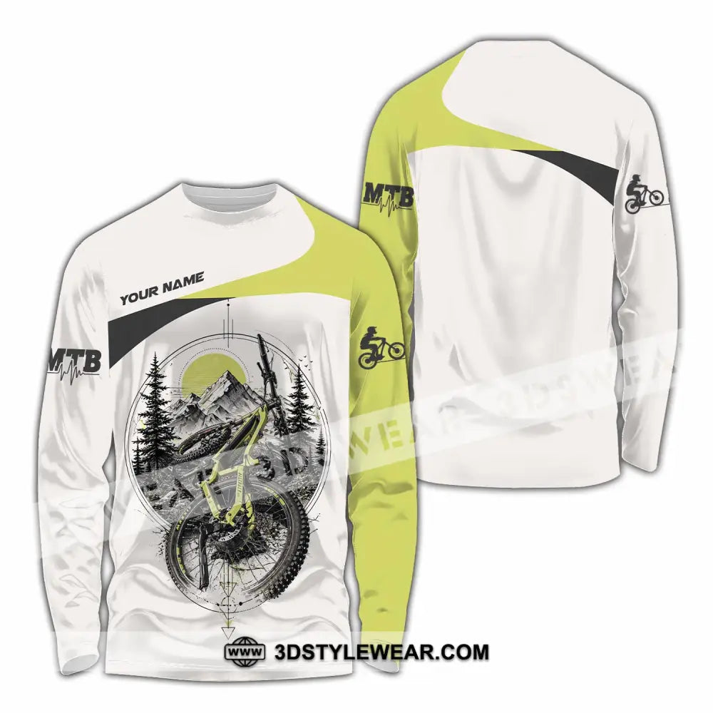 Unisex Shirt - Custom Mountain Bike Shirt - Long Sleeve Shirt / S - T-shirt
