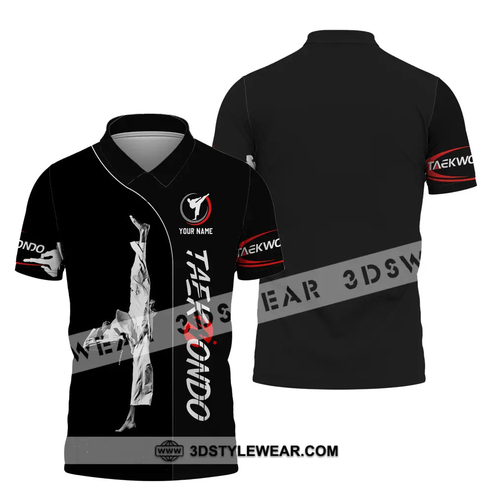 Unisex Shirt - Custom Name Shirt Taekwondo - Polo Shirt / S - T-shirt