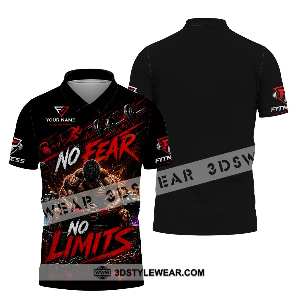 Unisex Shirt - Custom No Fear No Limits Shirt - Polo Shirt / S - T-shirt
