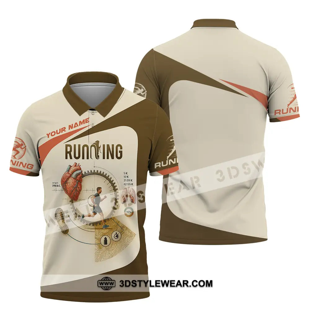 Unisex Shirt - Custom Run For Health Running Lover Shirt - Polo Shirt / S - T-shirt
