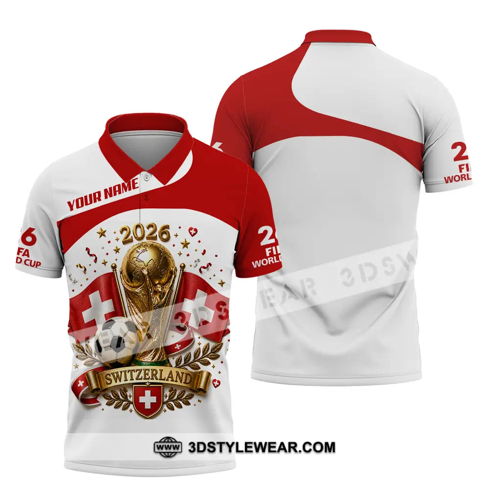 Unisex Shirt - Custom Switzerland World Cup 2026 Shirt - Polo Shirt / S - T-shirt