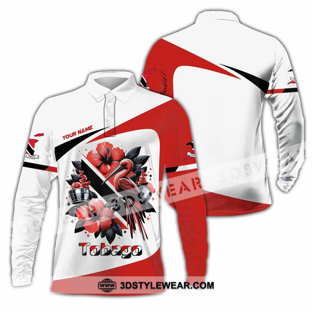 Unisex Shirt - Custom Tobago Shirt - Long Sleeve Polo / S - T-shirt