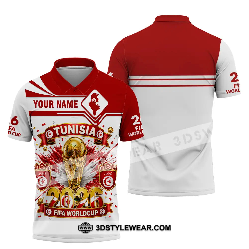 Unisex Shirt - Custom Tunisia World Cup 2026 Shirt - Polo Shirt / S - T-shirt