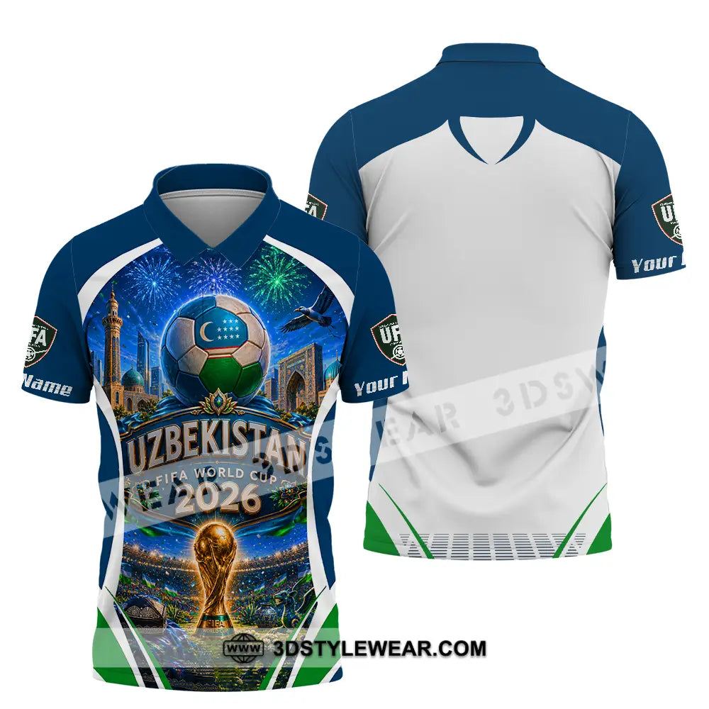 Unisex Shirt - Custom Uzbekistan World Cup 2026 Shirt - Polo Shirt / S - T-shirt
