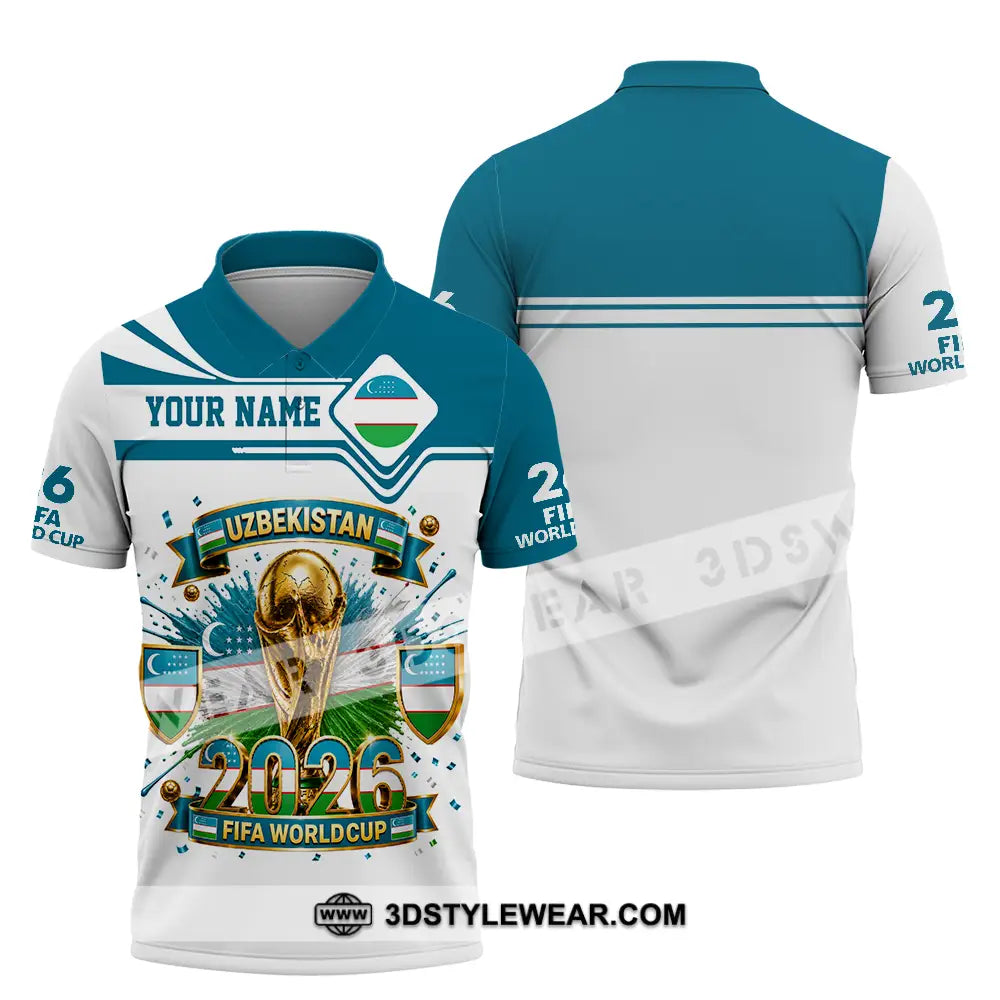 Unisex Shirt - Custom Uzbekistan World Cup 2026 Shirt - Polo Shirt / S - T-shirt