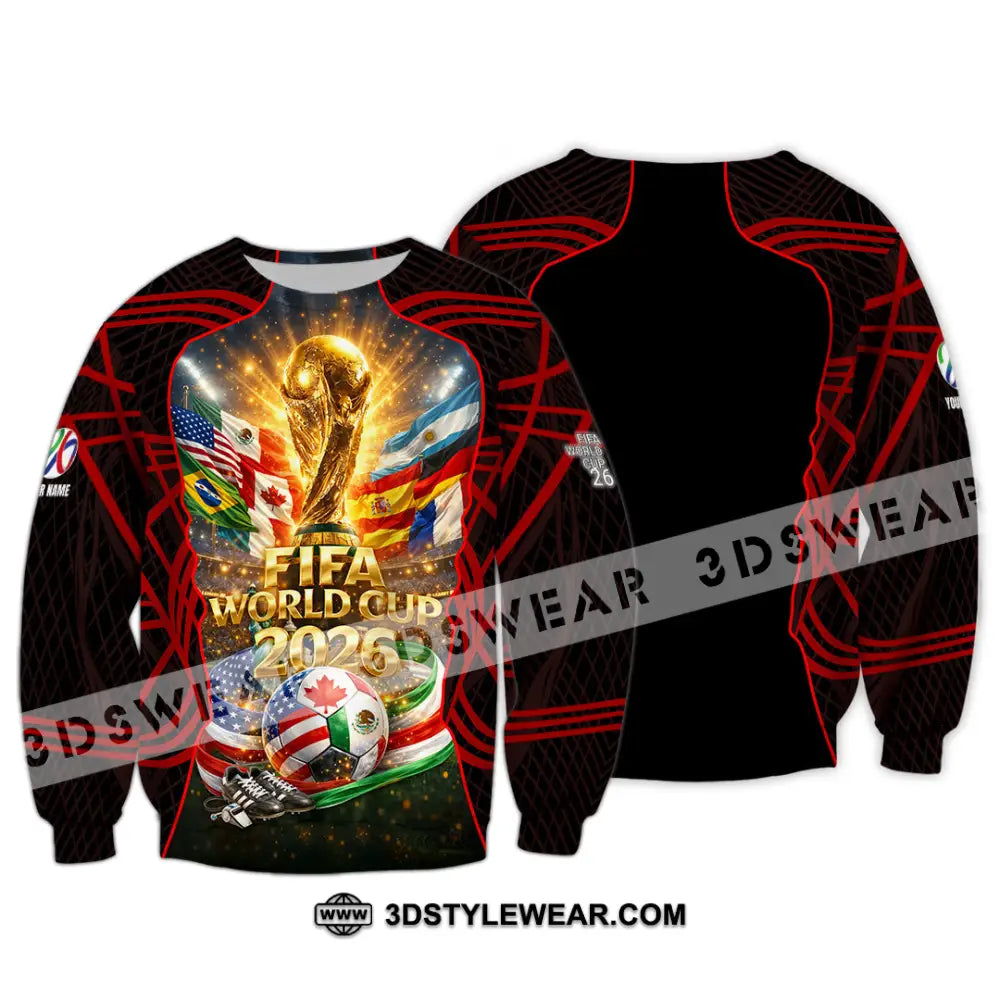 Unisex Shirt - Custom World Cup 2026 3D Shirt Long Sleeve / S T-shirt