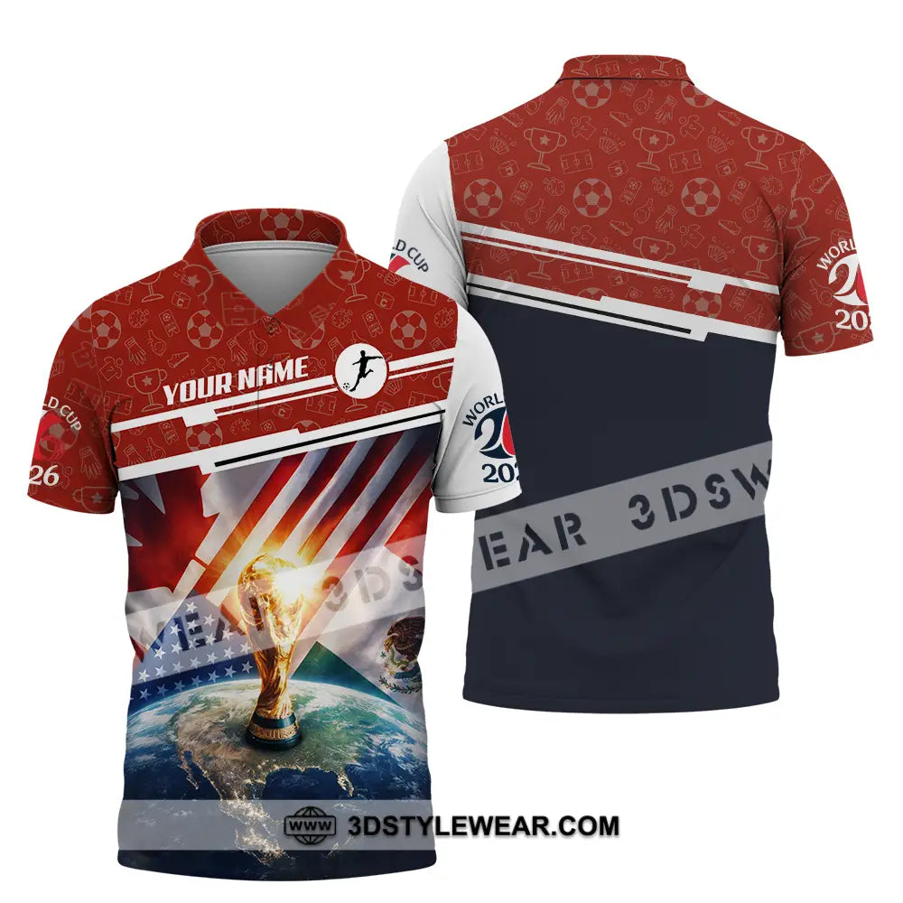 Unisex Shirt - Custom World Cup 2026 3D Shirt Polo Shirt / S T-shirt