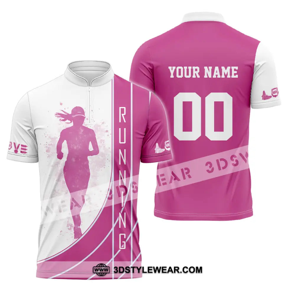 Women Shirt - Custom Running Lover Shirt - Zipper Polo Shirt / S - T-shirt