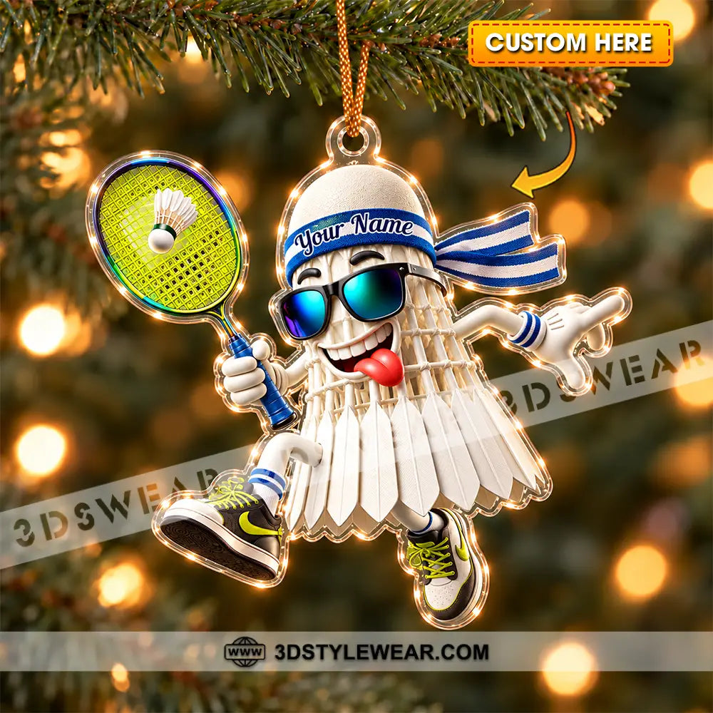 Badminton Home Decor Christmas Ornament Personalized Ornament - 3.54’’ / 1 Ornament - Ornament