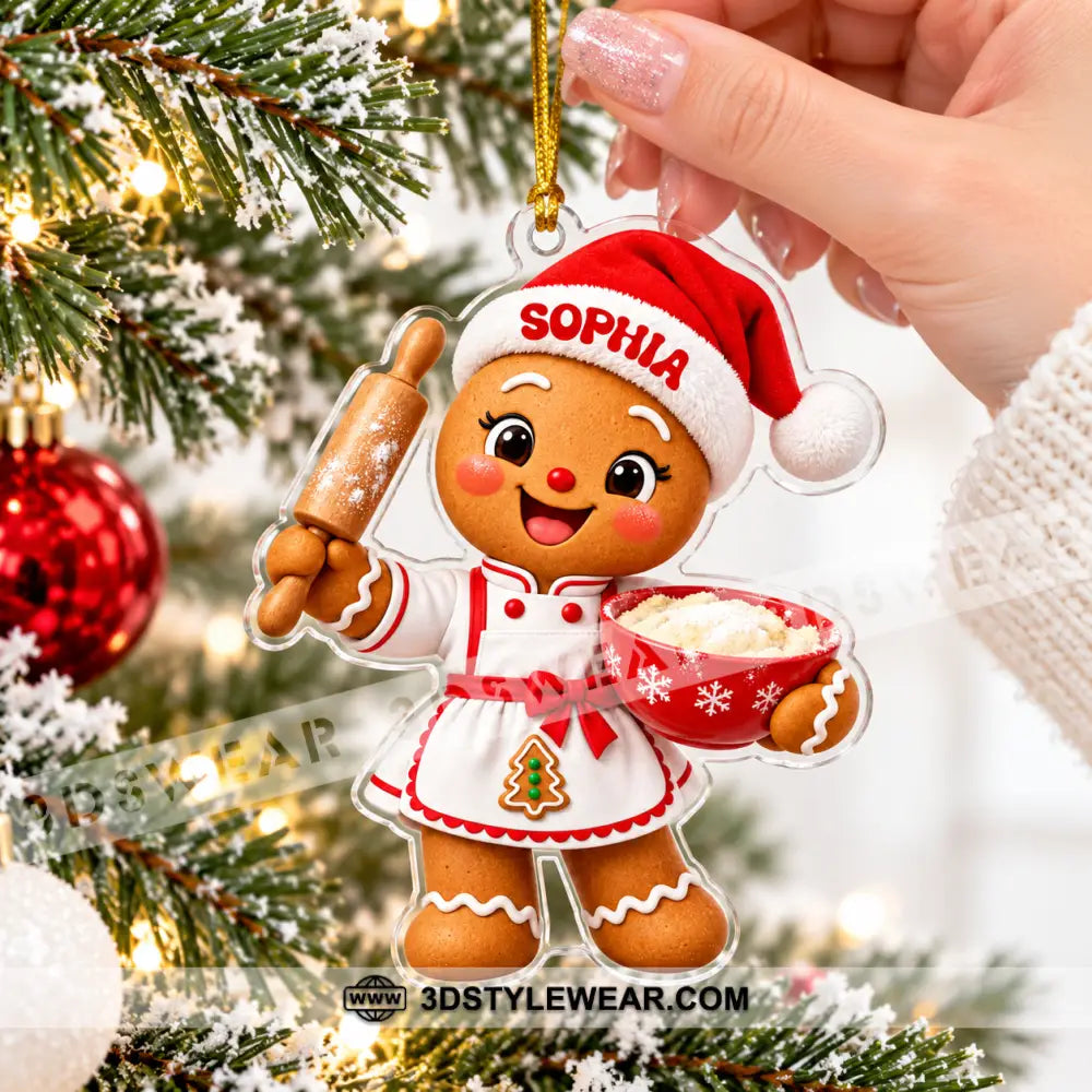 Baker Home Decor Christmas Ornament Personalized Ornament - Ornament