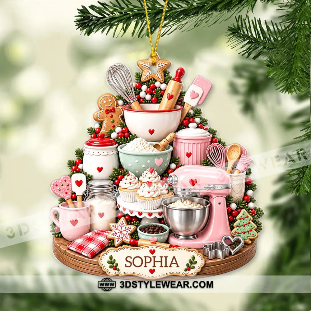 Baker Home Decor Christmas Ornament Personalized Ornament - Ornament