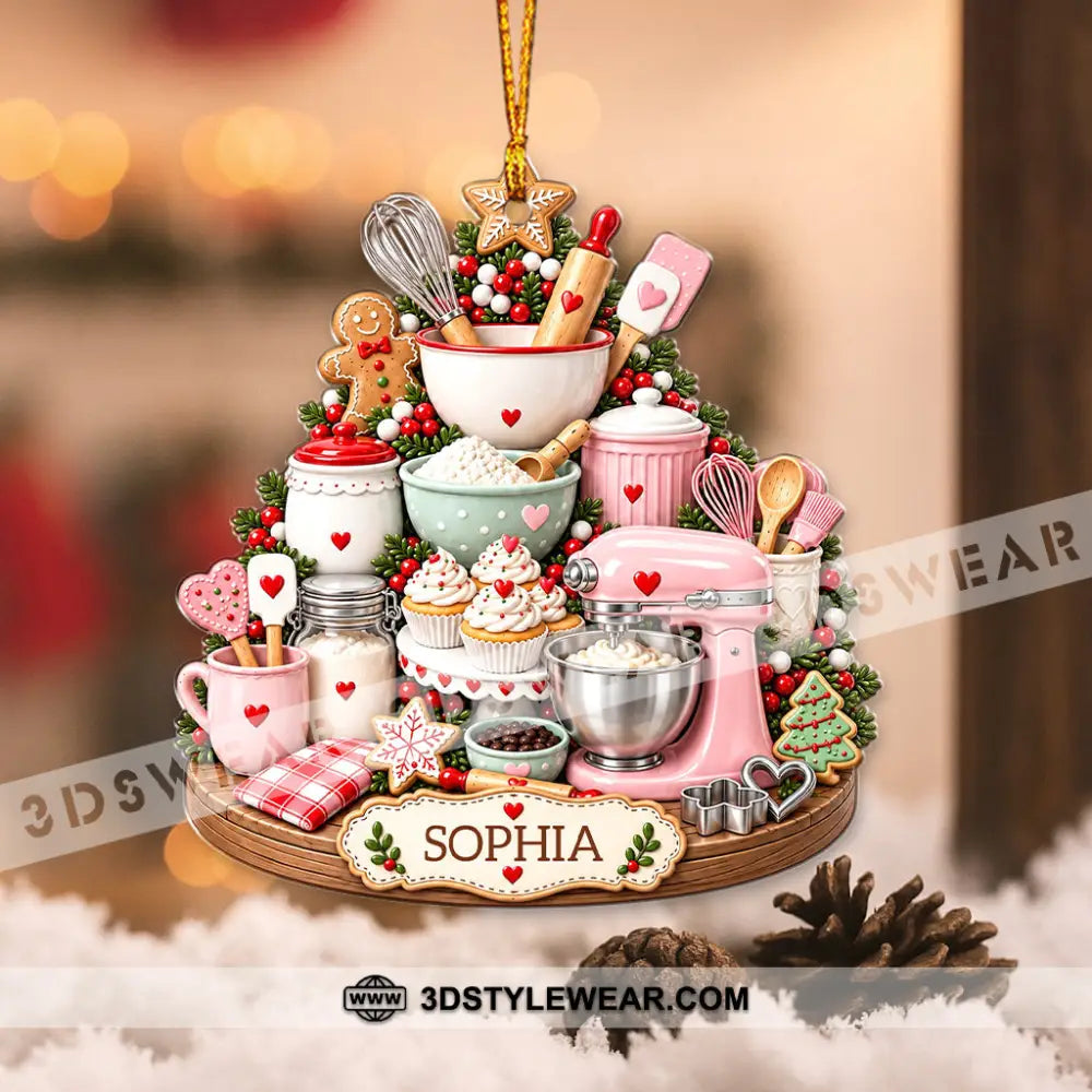 Baker Home Decor Christmas Ornament Personalized Ornament - Ornament