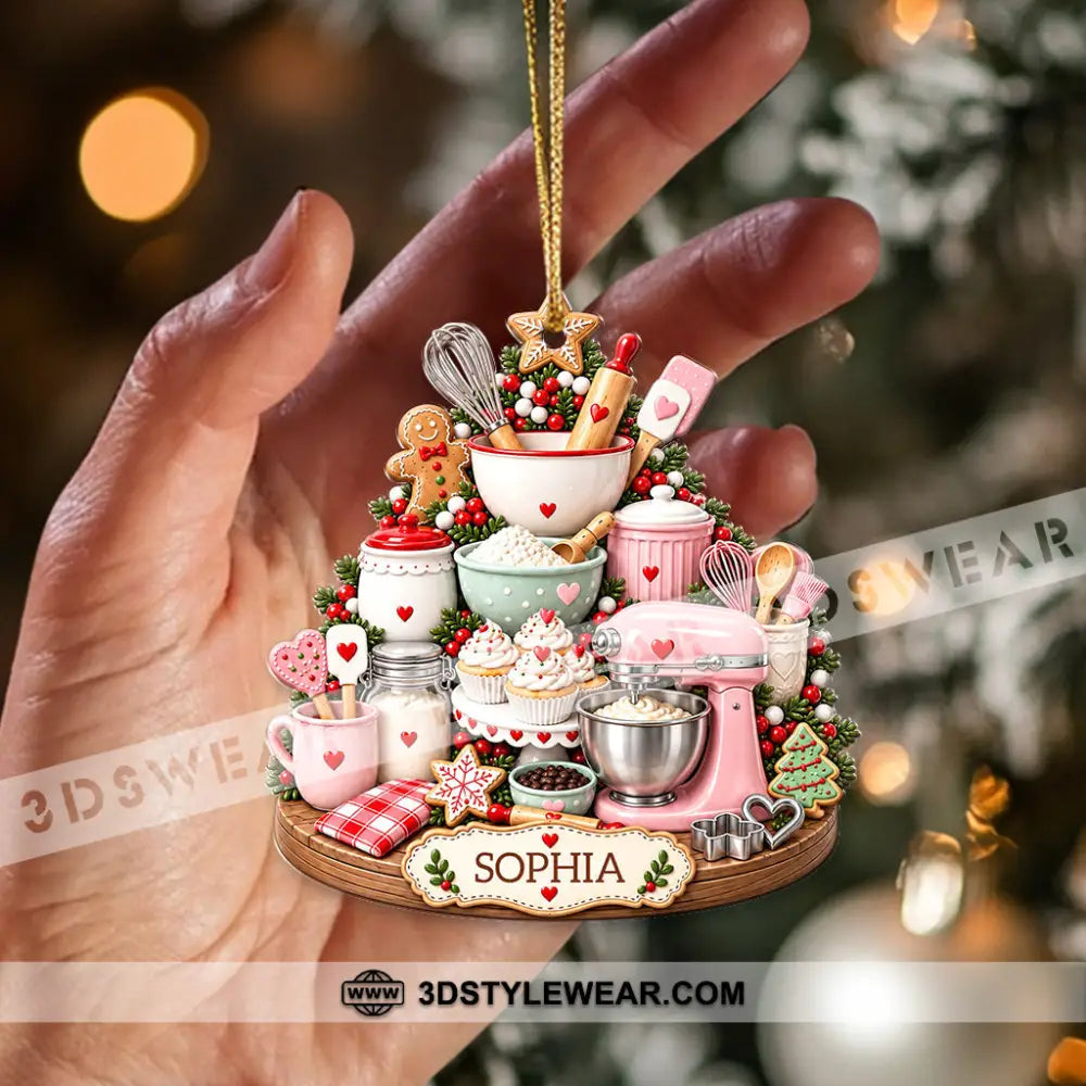 Baker Home Decor Christmas Ornament Personalized Ornament - Ornament