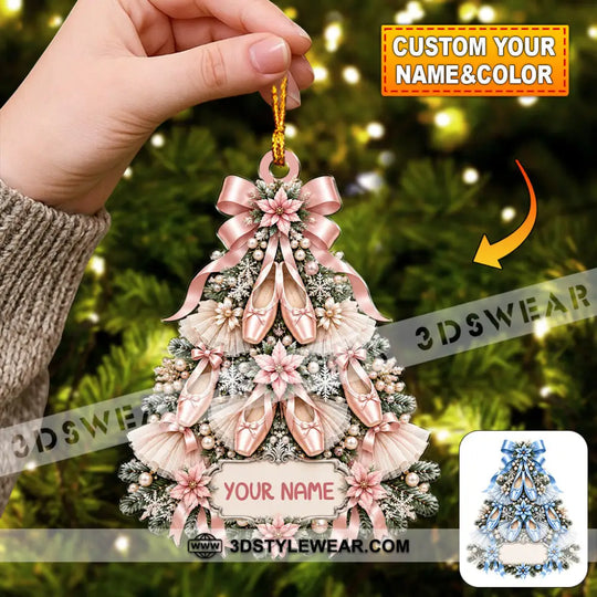 Ballet Christmas Tree Home Decor, Christmas Ornament, Personalized Ornament style option 1