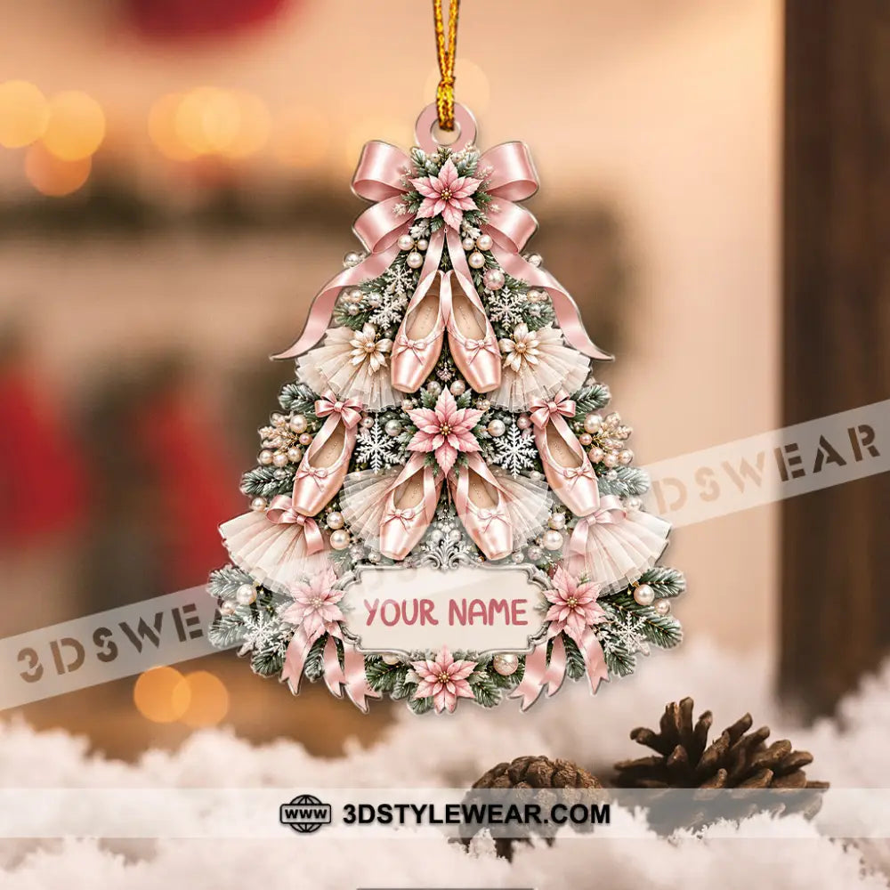 Ballet Christmas Tree Home Decor Christmas Ornament Personalized Ornament - Ornament