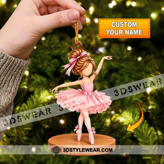 Ballet Home Decor Christmas Ornament Personalized Ornament - 3.54’’ / 1 Ornament - Ornament