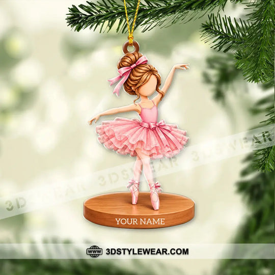Ballet Home Decor, Christmas Ornament, Personalized Ornament style option 4