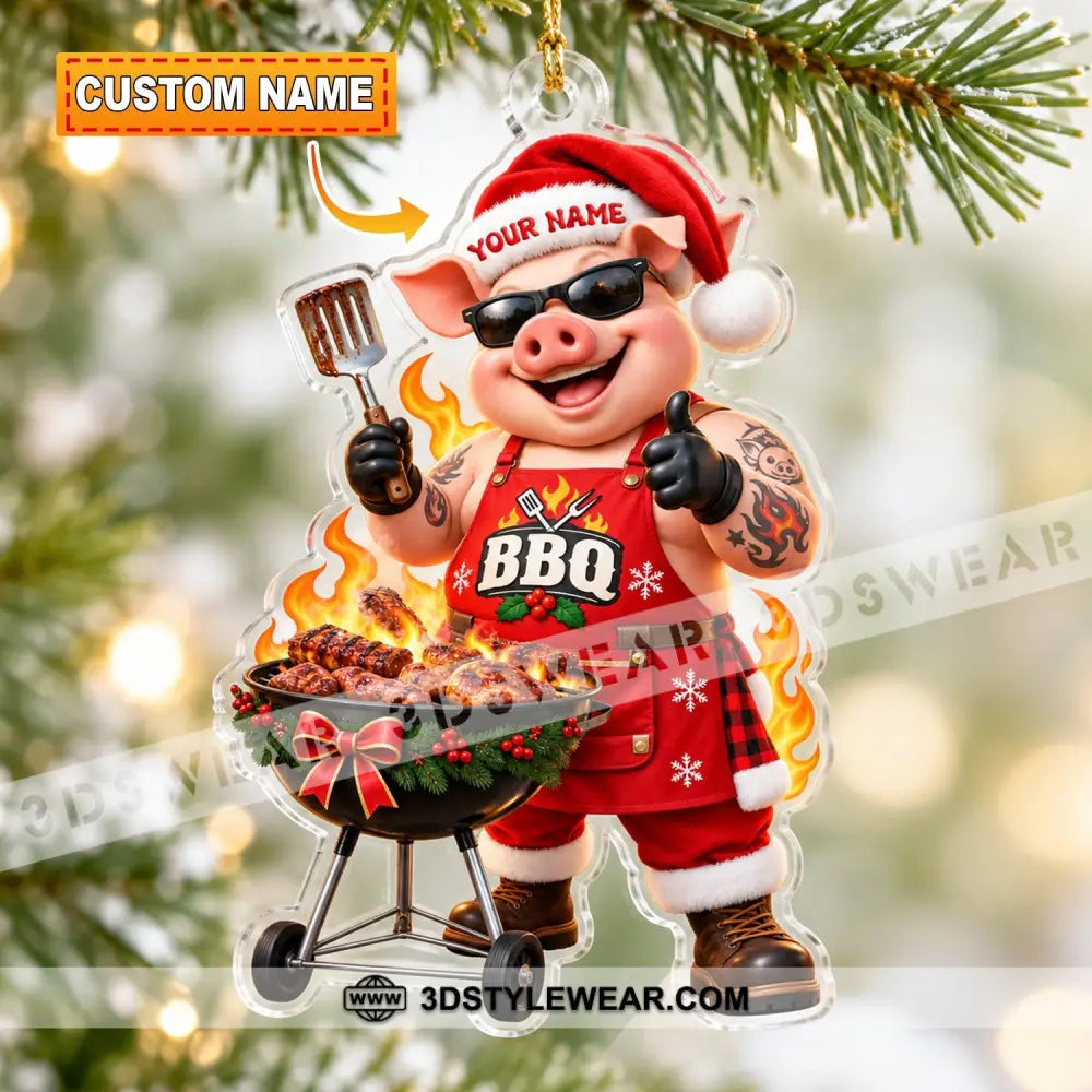 BBQ Home Decor Christmas Ornament Personalized Ornament - 3.54’’ / 1 Ornament - Ornament