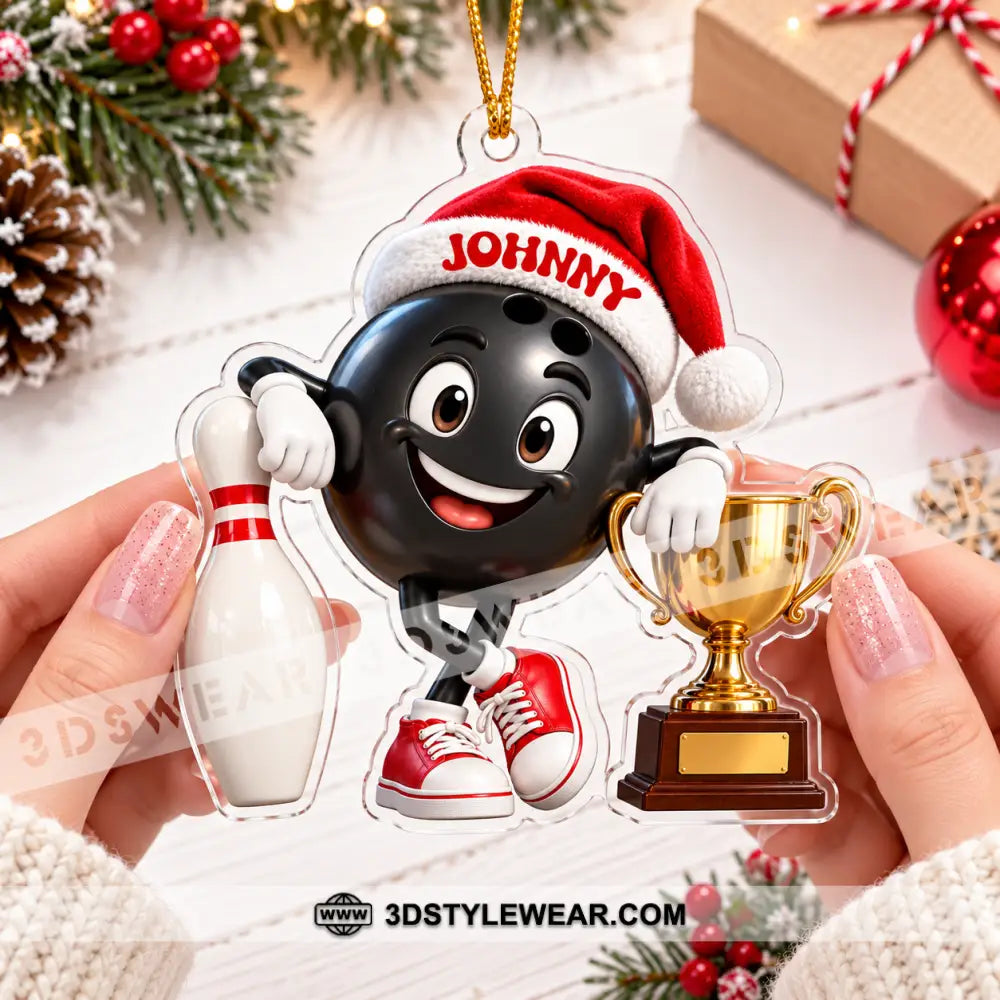 Bowling Home Decor Christmas Ornament Personalized Ornament - Ornament
