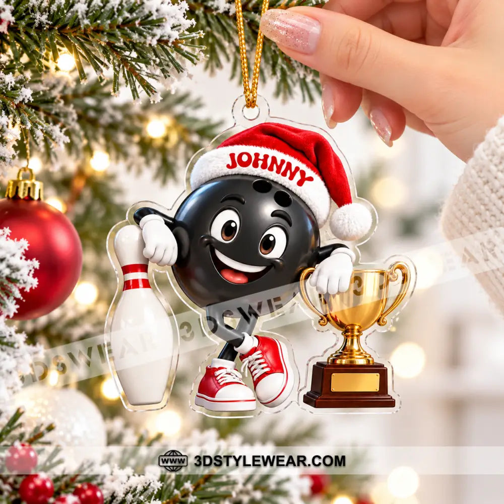 Bowling Home Decor Christmas Ornament Personalized Ornament - Ornament