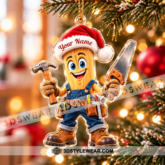 Carpenter Home Decor, Christmas Ornament, Personalized Ornament style option 3