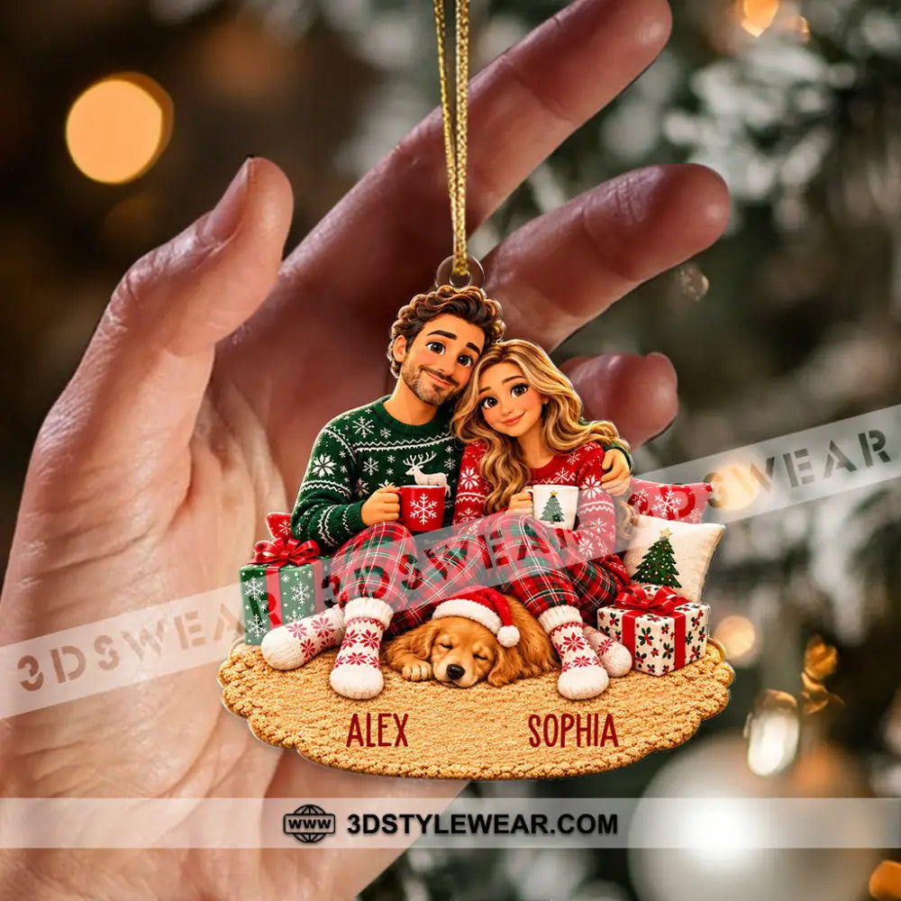 Christmas Couple Home Decor Christmas Ornament Personalized Ornament - Ornament