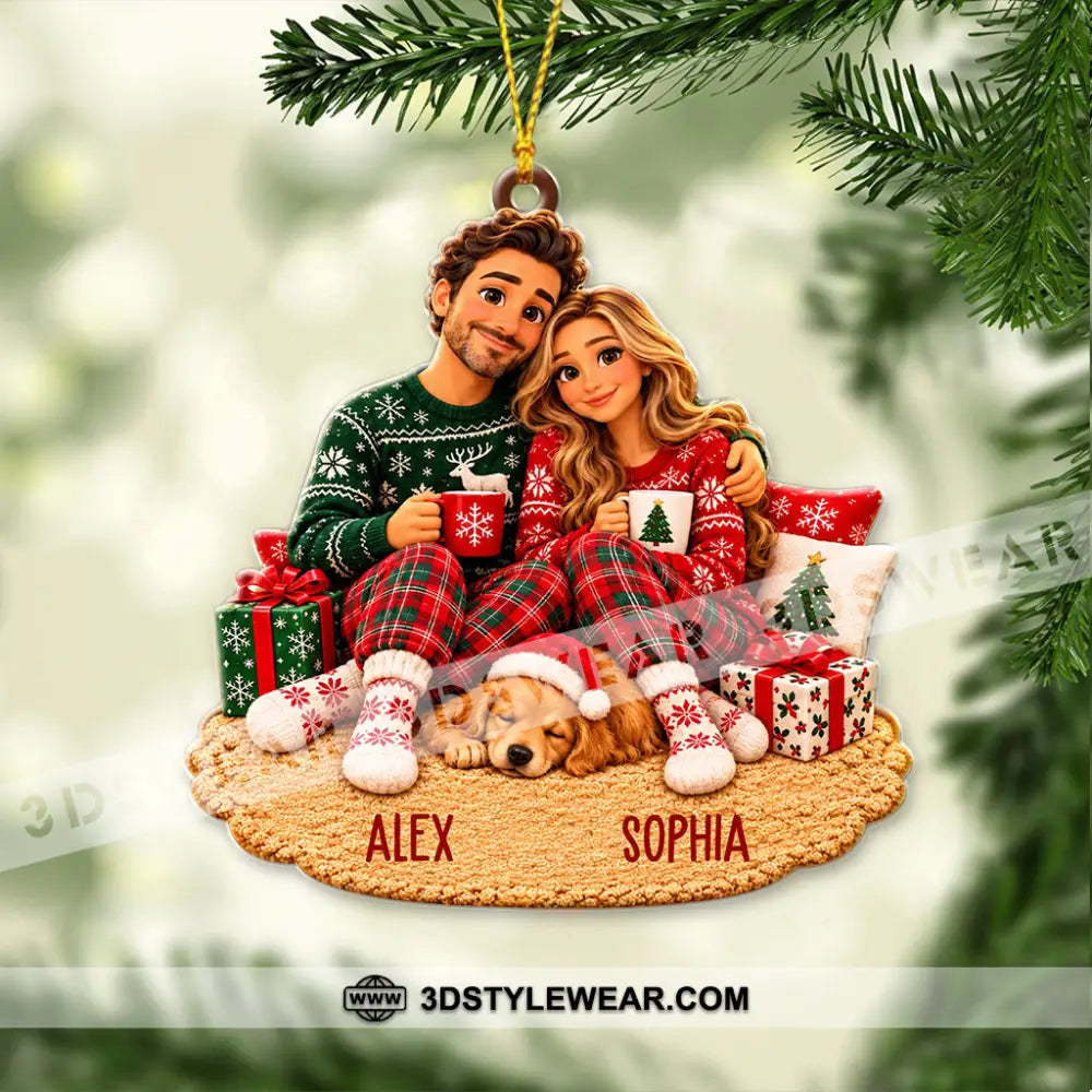 Christmas Couple Home Decor Christmas Ornament Personalized Ornament - Ornament