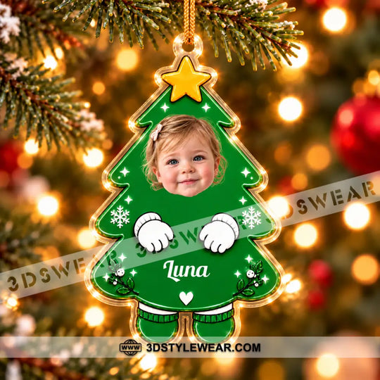 Christmas Tree Baby Home Decor, Christmas Ornament, Personalized Ornament style option 4