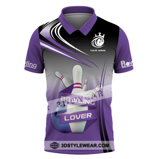 Custom Unisex Polo Shirt, Bowling T-Shirt, Bowling Lover, Gift For Bowling Players style option 4