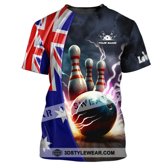 Custom Unisex Shirt, Bowling Australia Polo Shirt Bowling T-Shirt, Shirt For Bowling Lovers style option 2